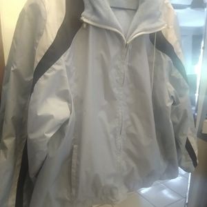 Powder blue reversible raincoat - large